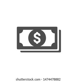 Dollar icon. Money sign isolated, Vector illustration