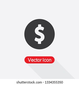Dollar Icon, Money Icon Vector Illustration Eps10