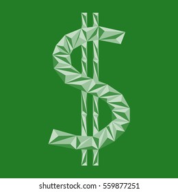 dollar icon. Icon of money. Vector illustration.