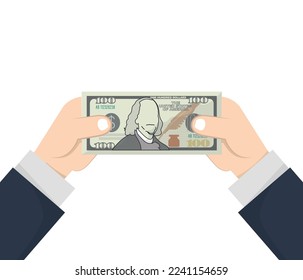 Dollar-Symbol auf weißem Hintergrund. Finanzierungszeichen. Vektorgrafik.
