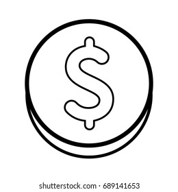 dollar icon outline