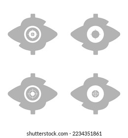 dollar icon, sight, vector illustration