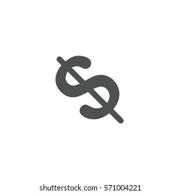 dollar icon. sign design