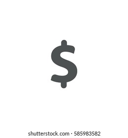 dollar icon. sign design