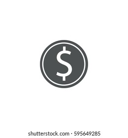 dollar icon. sign design