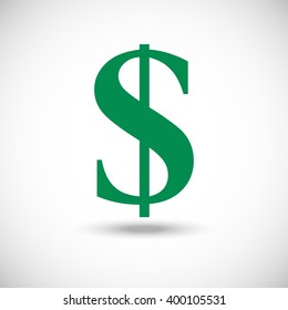 Dollar icon. Simple illustration pictogram,vector