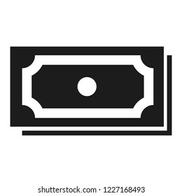 Dollar icon. Simple illustration of dollar vector icon for web design isolated on white background
