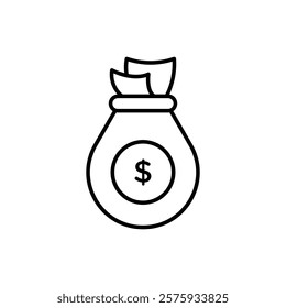 Dollar icon simple vector symbol