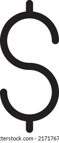 dollar icon symbol vector illustration . Money icon - high quality black style vector icons 