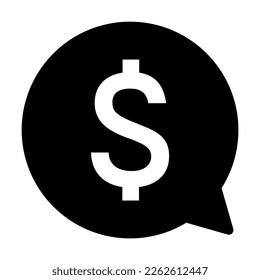 ilustración vectorial de símbolo de dólar. dinero, diseño de moneda en dólares aislado de fondo blanco. 