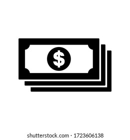 Dollar Icon Symbol Vector. Money Icon On White Background. Eps10 