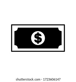 dollar icon symbol vector. money icon on white background. eps10 