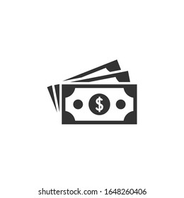 Dollar icon template color editable. Dollar symbol vector sign isolated on white background.