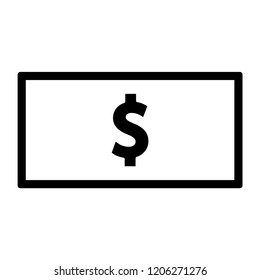 dollar icon vector