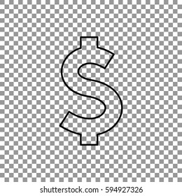  Dollar icon Vector. 