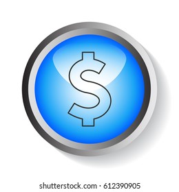  Dollar icon Vector. 