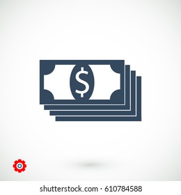 dollar icon, vector best flat icon, EPS