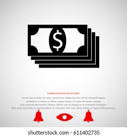 dollar icon, vector best flat icon, EPS