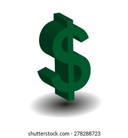 Dollar icon. Vector design