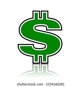 Dollar icon vector illustration