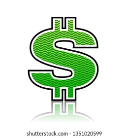 Dollar icon vector illustration