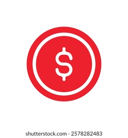 Dollar Icon Vector Illustration Art - High-Quality Design for Creative Projects