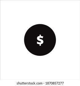 Diseño de ilustración vectorial de icono del dólar.