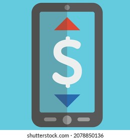 Diseño de ilustración vectorial de icono de dólar