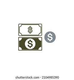 dollar icon vector illustration design template.