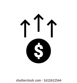 Dollar icon vector illustration logo template for many purpose. Isolated on white background.