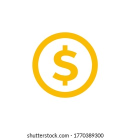 dollar icon vector illustration logo template