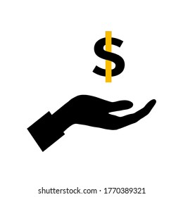 Vektorgrafik-Logo-Vorlage für Dollar-Symbol