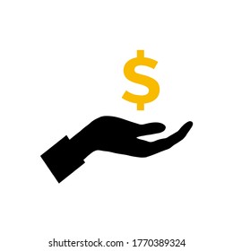 dollar icon vector illustration logo template