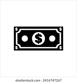 dollar icon vector illustration. money icon vector.money vector isolated on white background