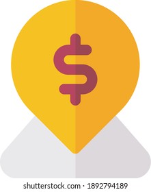 dollar icon vector illustration on white background, dollar icon, logo business