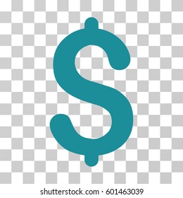 Dollar icon. Vector illustration style is flat iconic symbol, soft blue color, transparent background. Designed for web and software interfaces.