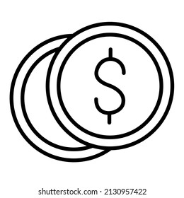 Dollar icon vector image. Can also be used for web apps, mobile apps and print media.