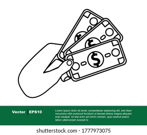 dollar icon vector. money exchange and economy concept.
