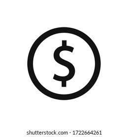 Dollar Icon Vector. Money Sign