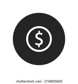 Dollar icon vector. Money sign