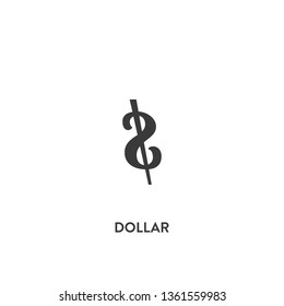 dollar icon vector. dollar sign on white background. dollar icon for web and app