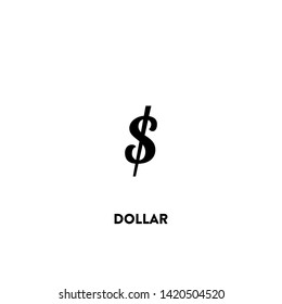 dollar icon vector. dollar sign on white background. dollar icon for web and app