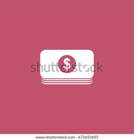 dollar icon. vector sign symbol on white background