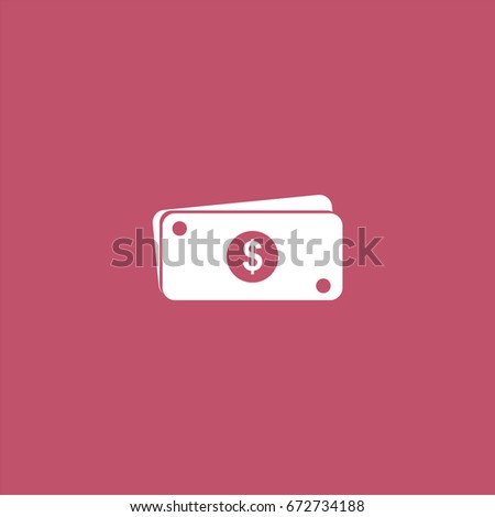 dollar icon. vector sign symbol on white background