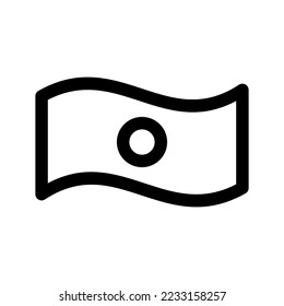 Ilustración del diseño del símbolo del vector del icono del dólar