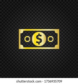 Dollar icon vector.Cash sign.Money symbol.Currency of USA