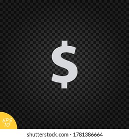Dollar icon vector.Cash sign.Money symbol.Currency of USA