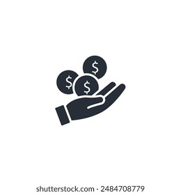 Dollar icon. vector.Editable stroke.linear style sign for use web design,logo.Symbol illustration.