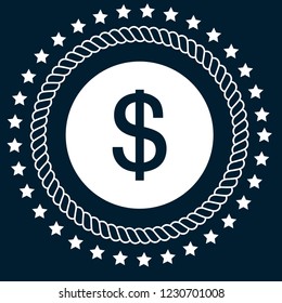 dollar icon,emblem, label, badge,sticker, logo. Designed for your web site design, logo, app, UI