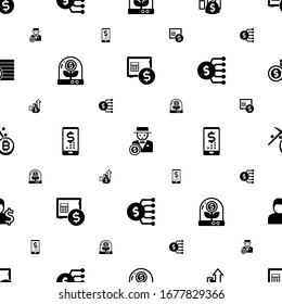 dollar icons pattern seamless. Included editable filled rent deposit, rich man, Asset, Business incubator, digital banking, Marketing budget icons. dollar icons for web and mobile.